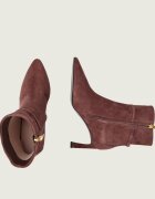 Coccinelle Botine cu toc subțire C-Look | piele întoarsă