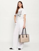 Coccinelle De in geantă shopper Myrtha cu adaos de piele