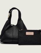Coccinelle De piele cufăr + borsetă C-Easy