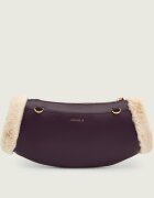 Coccinelle De piele geantă pe umăr Beat | shearling