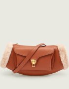 Coccinelle De piele geantă pe umăr Beat | shearling