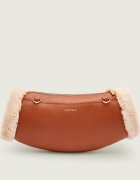 Coccinelle De piele geantă pe umăr Beat | shearling