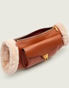 Coccinelle De piele geantă pe umăr Beat | shearling