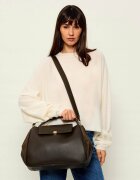 Coccinelle De piele geantă pe umăr Pansy | piele întoarsă