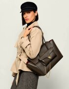 Coccinelle De piele geantă shopper 4w1 Double Beat