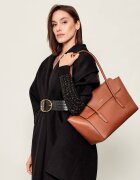 Coccinelle De piele geantă shopper 4w1 Double Beat