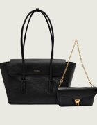 Coccinelle De piele geantă shopper 4w1 Double Beat