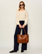 Coccinelle De piele geantă shopper Pansy | piele întoarsă
