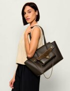 Coccinelle Geantă shopper 3 în 1 Double Beat cu adaos de piele
