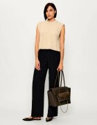 Coccinelle Geantă shopper 3 în 1 Double Beat cu adaos de piele