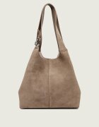 Coccinelle Geantă shopper + borsetă C-Easy | piele întoarsă