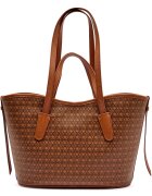 Coccinelle Geantă shopper New Never Without cu adaos de piele