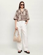 Coccinelle Hobo Boheme | piele întoarsă cu adaos de piele