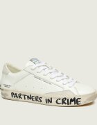 Crime London Teniși din piele Distressed
