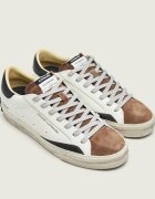Crime London Teniși din piele Distressed 20 | piele întoarsă