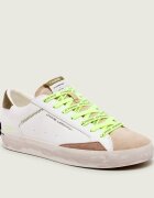 Crime London Teniși din piele DISTRESSED LOW | piele întoarsă