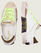Crime London Teniși din piele DISTRESSED LOW | piele întoarsă
