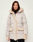 Diego M Geacă de puf | Oversize fit cu adaos de lână