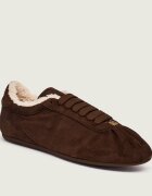 Dolce & Gabbana Căptușite sneakers Ballet | shearling | piele întoarsă