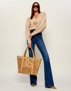 Dolce & Gabbana Geantă shopper + borsetă DG Belt | piele întoarsă