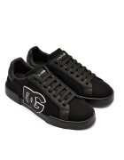 Dolce & Gabbana Sneakers cu adaos de piele