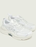 EA7 Sneakers cu adaos de piele