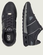 EA7 Sneakers cu adaos de piele