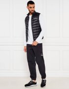 EA7 Sneakers cu adaos de piele