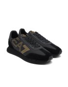 EA7 Sneakers cu adaos de piele