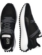 EA7 Sneakers cu adaos de piele