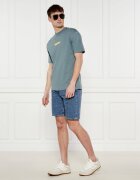EA7 Sneakers cu adaos de piele