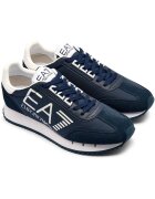 EA7 Sneakers cu adaos de piele