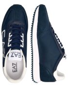 EA7 Sneakers cu adaos de piele