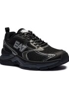 EA7 Sneakers cu adaos de piele