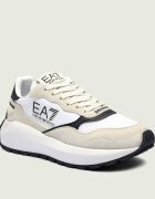 EA7 Sneakers cu adaos de piele