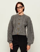 Elisabetta Franchi Cardigan | Loose fit cu adaos de lână