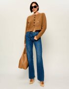 Elisabetta Franchi De lână cardigan | Cropped Fit cu adaos de cașmir
