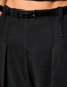 Elisabetta Franchi De lână pantaloni cu cordon | Oversize fit