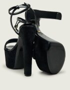 Elisabetta Franchi De piele sandale cu toc gros