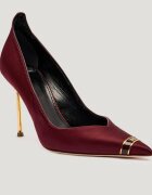 Elisabetta Franchi De satin tocuri cu adaos de piele