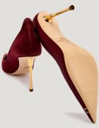 Elisabetta Franchi De satin tocuri cu adaos de piele
