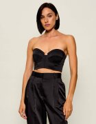 Elisabetta Franchi De satin top | Cropped Fit