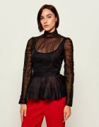 Elisabetta Franchi De tul bluză | Slim Fit