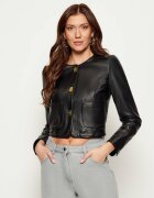 Elisabetta Franchi Geacă de piele | Cropped Fit