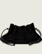 Elisabetta Franchi Geantă tip sac + borsetă | piele întoarsă