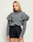 Elisabetta Franchi Maletă | Cropped Fit cu adaos de lână