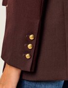 Elisabetta Franchi Sacou | Oversize fit cu adaos de lână