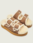 Emu Australia Căptușite șlapi Cabello | piele întoarsă | shearling