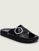 Emu Australia De piele șlapi Ebony