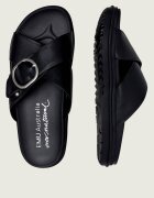 Emu Australia De piele șlapi Ebony